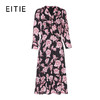 EITIE爱特爱V领时尚印花礼服裙8307017 商品缩略图5