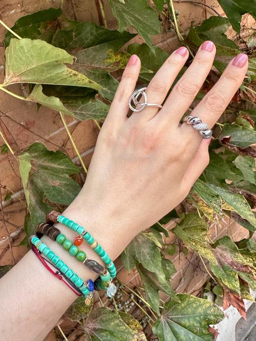 SpoiledBrat Jewelry檀香木斜长石/绿松手串 手链 商品图1