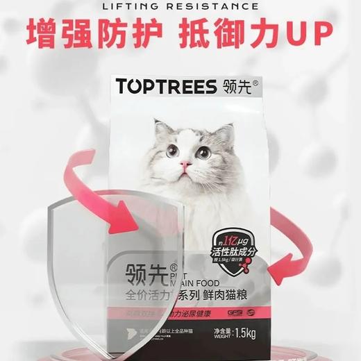 领先全价活力+系列鲜肉猫粮  （鸡鸭双拼助力泌尿健康）1.5kg 商品图1