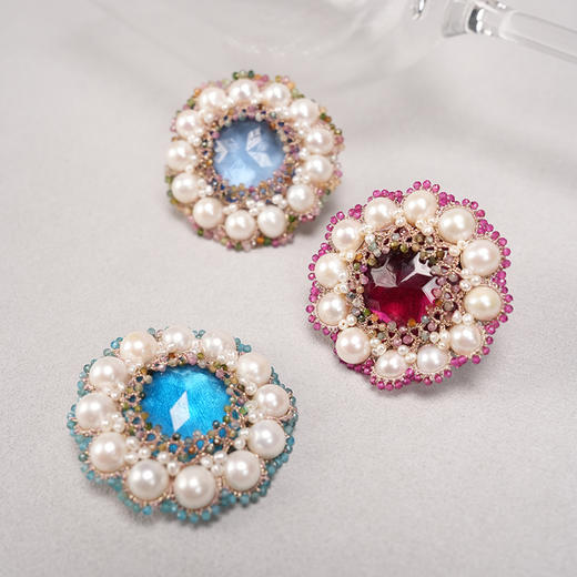 订购8周到｜Lorina Balteanu-FLORENCE-碧玺 花朵 胸针［法国设计师］ 商品图5