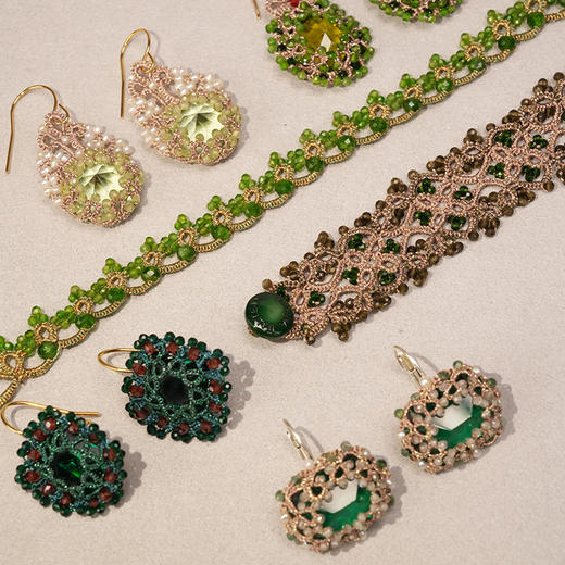 订购8周到｜Lorina Balteanu-Tatienne-翡翠 耳环［法国设计师］ 商品图2