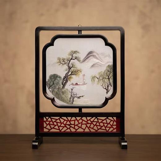 苏绣中式复古摆件双面绣 商品图0