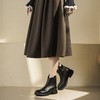 西村名物2025年秋冬新款英伦风洋气高级厚底防滑舒适切尔西靴短靴T25DS49181 商品缩略图1
