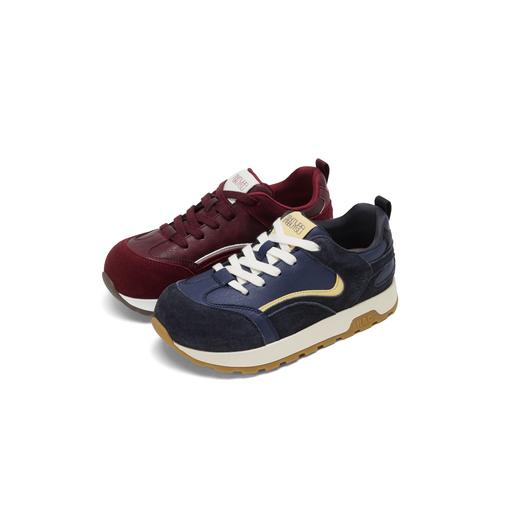 西村名物2025年秋季新款深色系拼色百搭丑萌休闲系带舒适透气牛筋底阿甘鞋运动鞋X25CM32031 商品图4