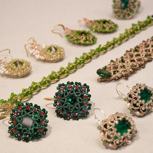 订购8周到｜Lorina Balteanu-Tatienne-翡翠 耳环［法国设计师］ 商品图1