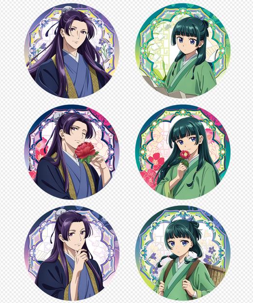 药屋少女的呢喃 75mm 吧唧 徽章 6包/盒 国谷 商品图0