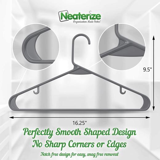 塑料衣架家用多功能无痕防滑干湿塑料衣架衣柜整理师收纳衣撑子/个 商品图1