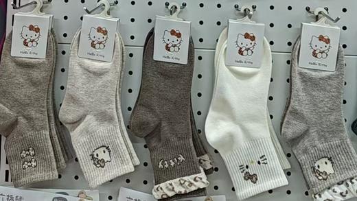 无骨全棉儿童中筒秋季棉袜5双一套12元 商品图0