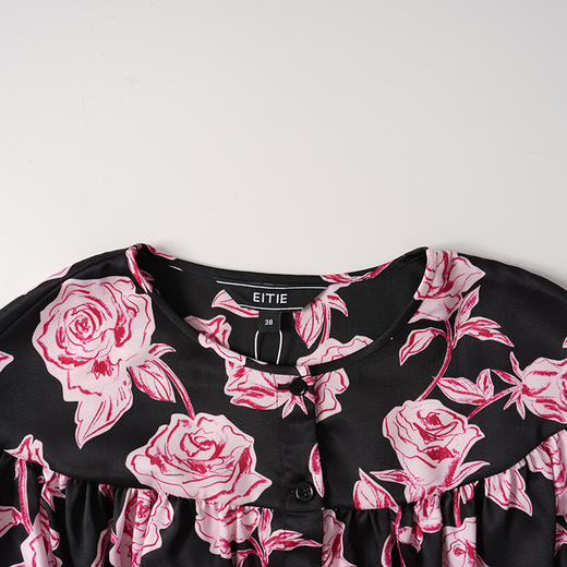 EITIE爱特爱玫瑰印花浪漫雅致衬衣8309010 商品图4