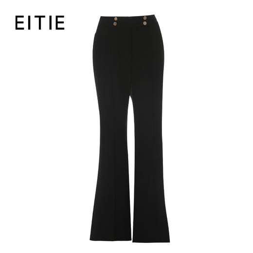 EITIE爱特爱微喇腰部装饰扣显瘦裤子8305003 商品图6