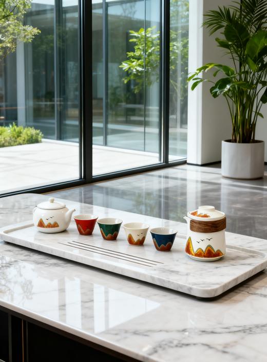 【创意茶具】国潮文化千里江山茶具 商品图3