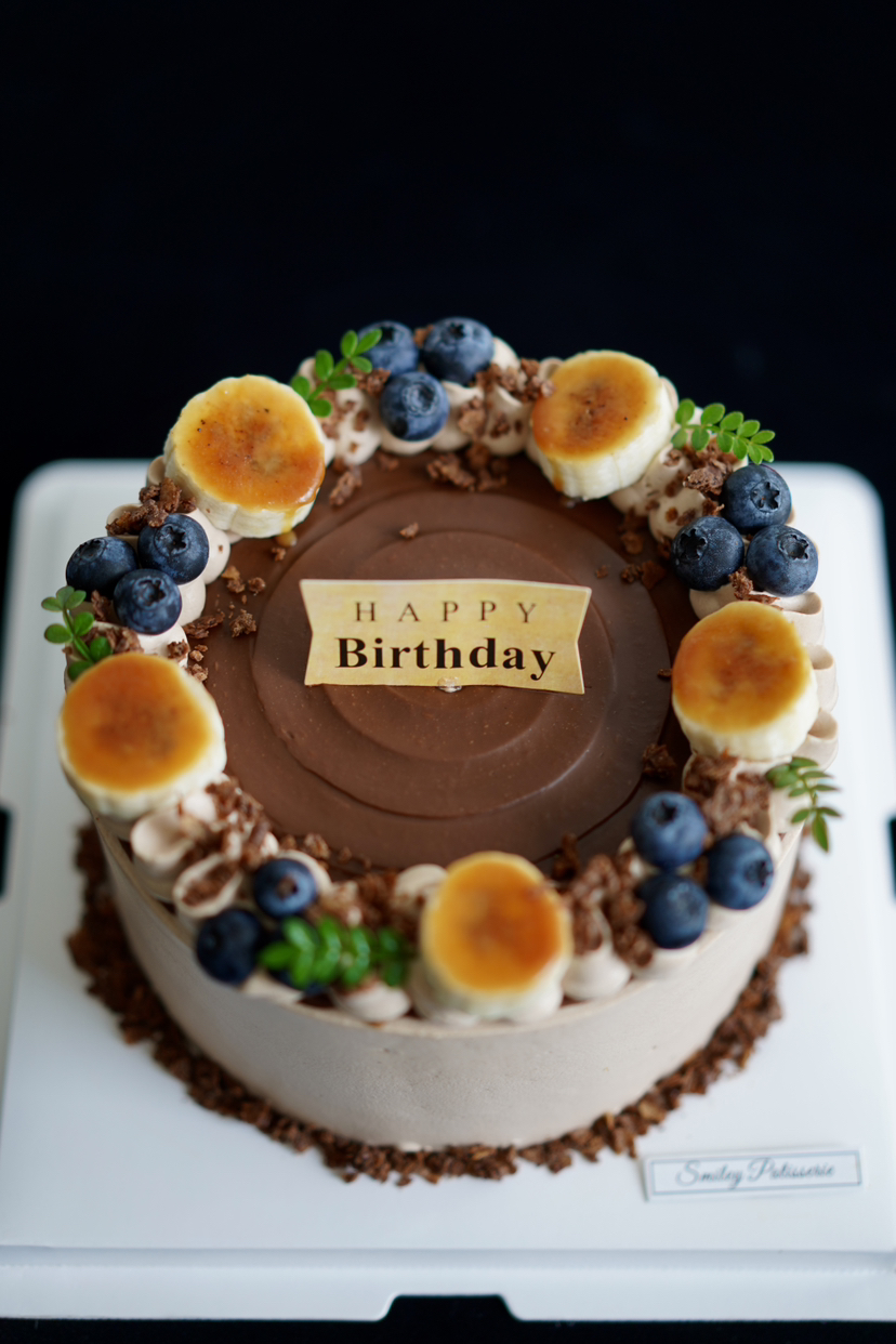 调味奶油蛋糕 | 巧克力焦糖香蕉 - 可可脆焦糖香蕉