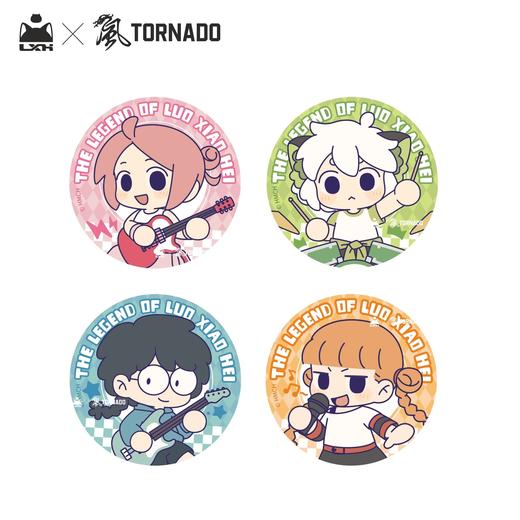 罗小黑乐队 Q版 吧唧 徽章 4包/盒 国谷 商品图0