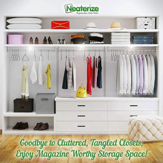 塑料衣架家用多功能无痕防滑干湿塑料衣架衣柜整理师收纳衣撑子/个 商品图2