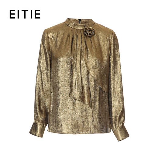 EITIE爱特爱精致小立领飘带设计小上衣8313011 商品图6