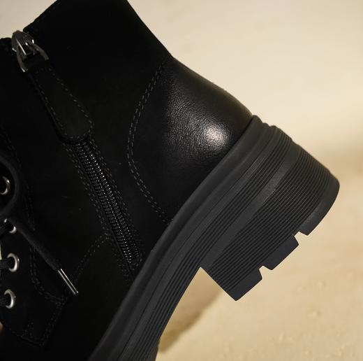 西村名物2025年冬季新款复古厚底增高防滑工装大黄靴休闲短靴马丁靴T25DS49111 商品图9