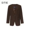 EITIE爱特爱无领一粒扣高级感西服外套8303011 商品缩略图2