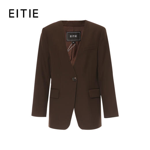 EITIE爱特爱无领一粒扣高级感西服外套8303011 商品图2