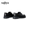 Safiya/索菲娅2025英伦风羊皮系带休闲百搭圆头粗跟深口小皮鞋SFD3112146 商品缩略图3
