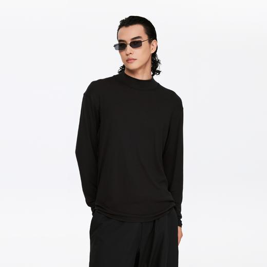 oneup兔毛合身小高领运动长袖 商品图2