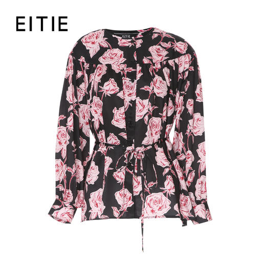 EITIE爱特爱玫瑰印花浪漫雅致衬衣8309010 商品图2