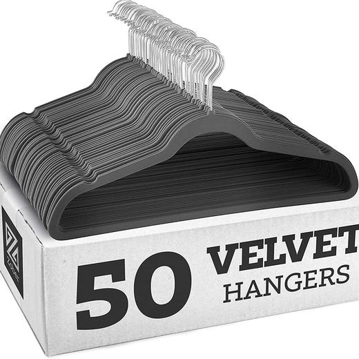 严选精品 植绒衣架防皱 防滑 45cm植绒多功能防滑衣架多色可选1个 商品图6