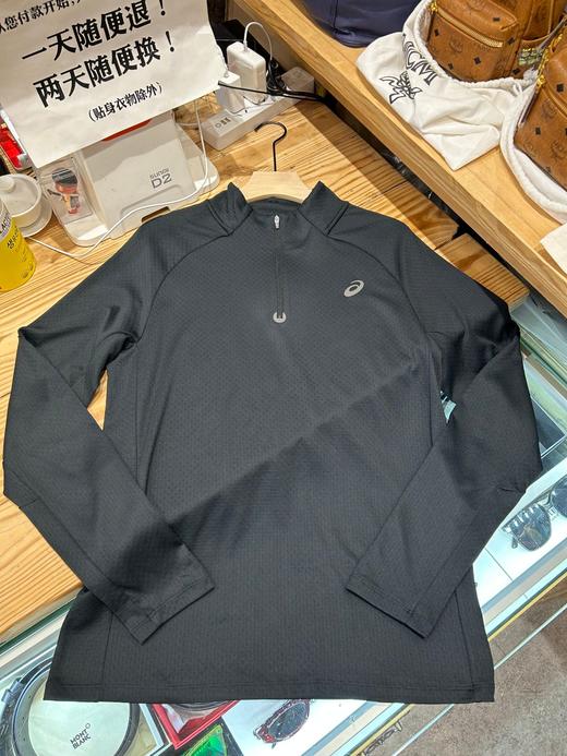 现货  亚瑟士内里莱卡抓绒半拉链长袖衫，抑菌，保暖，排汗，弹力大.. 商品图2