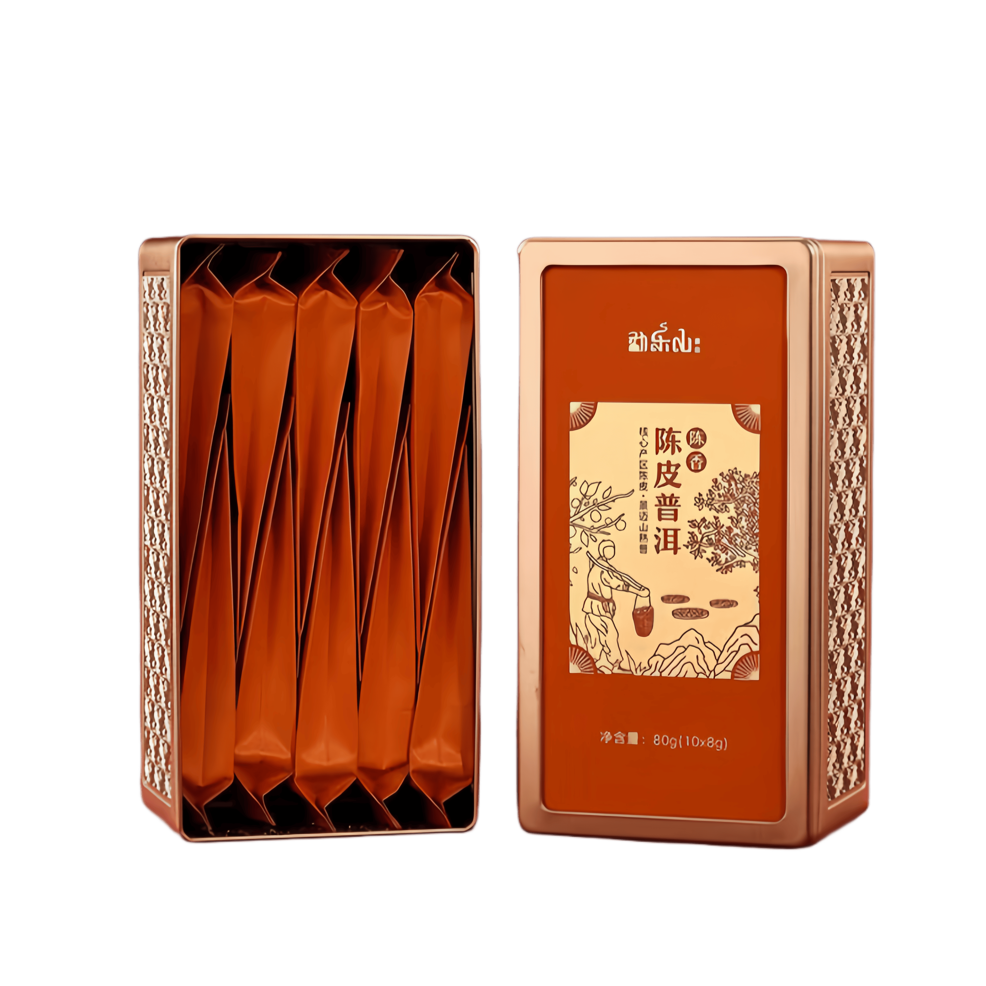 勐乐山2025 和颐(陈香陈皮普洱)铁罐装80g