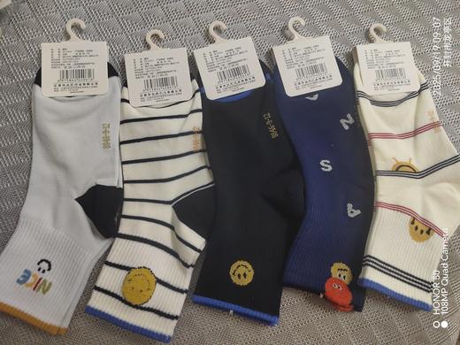 无谷缝合小壳奈儿童全面秋季中筒袜 5双一套12元 商品图0