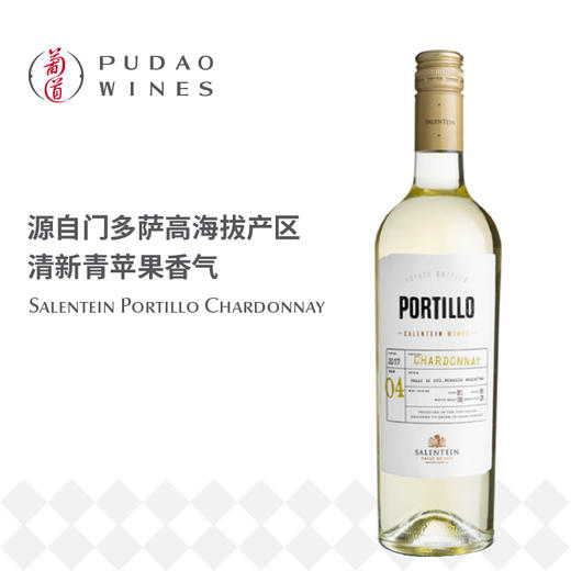 萨兰亭博迪优霞多丽白葡萄酒 Salentein Portillo Chardonnay 商品图0