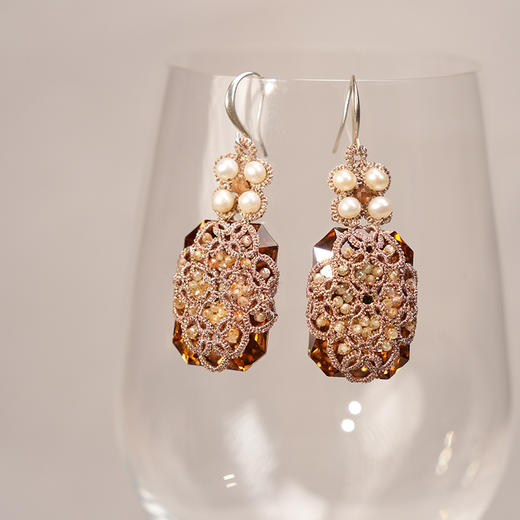 北京仓｜Lorina Balteanu-Bari-天然锆石 珍珠 耳环［法国设计师］ 商品图1