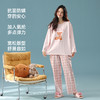 【换季出清】【抗菌新疆棉】自然醒「落日甜酒」纯棉秋季A类长袖睡衣女士可外穿家居服套装JLM 商品缩略图3