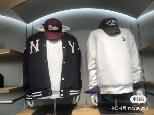 MLB新专柜热销爆款情侣暗纹立体老花时尚 潮流圆领卫衣 商品图8