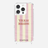 订购6周到｜La Coque Française-Coque-粉色 条纹 手机壳［法国设计师］ 商品缩略图0
