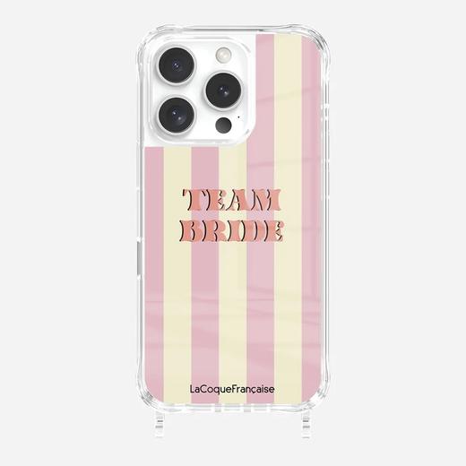 订购6周到｜La Coque Française-Coque-粉色 条纹 手机壳［法国设计师］ 商品图0