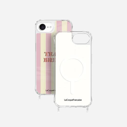 订购6周到｜La Coque Française-Coque-粉色 条纹 手机壳［法国设计师］ 商品图1