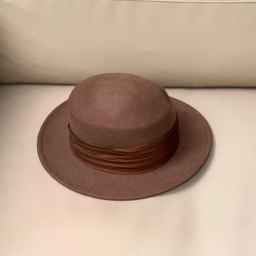 【预售7天，不退不换】良木礼羊毛平顶帽（Q2591632） 商品图0