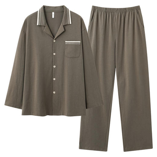 【换季出清】【抗菌无尘棉】自然醒「情话绵绵 」秋季新款长袖情侣睡衣纯棉女高级感简约家居服套装JLM 商品图10