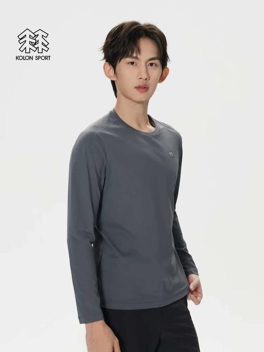 KL秋季新款男士圆领户外运动吸湿速干抗菌内搭长袖T恤 商品图3