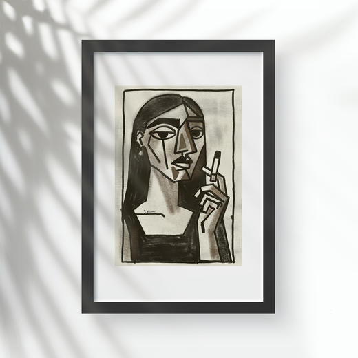 Yuki 作品《抽烟的女人》 商品图0