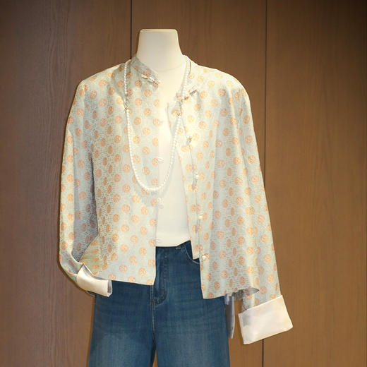 【不退不换】良木礼国风真丝外套（Q2591225） 商品图2