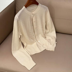 良木礼羊毛镂空开衫（Q2591411）