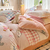 【换季出清】自然醒秋冬款A类小清新印花牛奶绒四件套卡通加厚加绒冬季法兰珊瑚绒床品被套三件套QJ 商品缩略图8