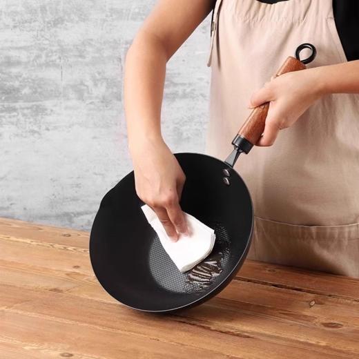 德国戴德迷你小铁锅炒锅家用炒菜无涂层平底锅燃气灶电磁炉20CM 商品图1