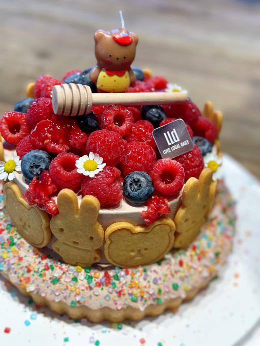 米菲兔的巧克力塔塔【小熊蜡烛颜色随机哦】·奶油蛋糕 商品图1