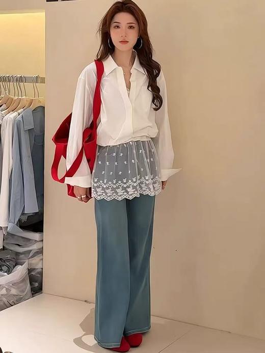 418良粉节|2026 活动爆款 春季推荐2026→【自营】套装！8826 100%棉精致两件套上衣-喜出 商品图3