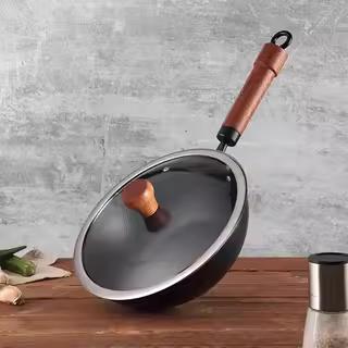 德国戴德迷你小铁锅炒锅家用炒菜无涂层平底锅燃气灶电磁炉20CM 商品图5