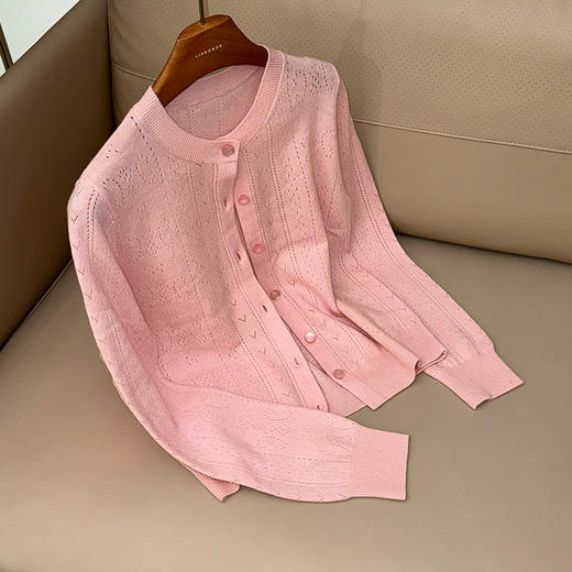 良木礼羊毛镂空开衫（Q2591411） 商品图1
