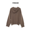 VIMAGE纬漫纪纯色简约大气秋冬新品保暖卫衣针织衫V2401112 商品缩略图6