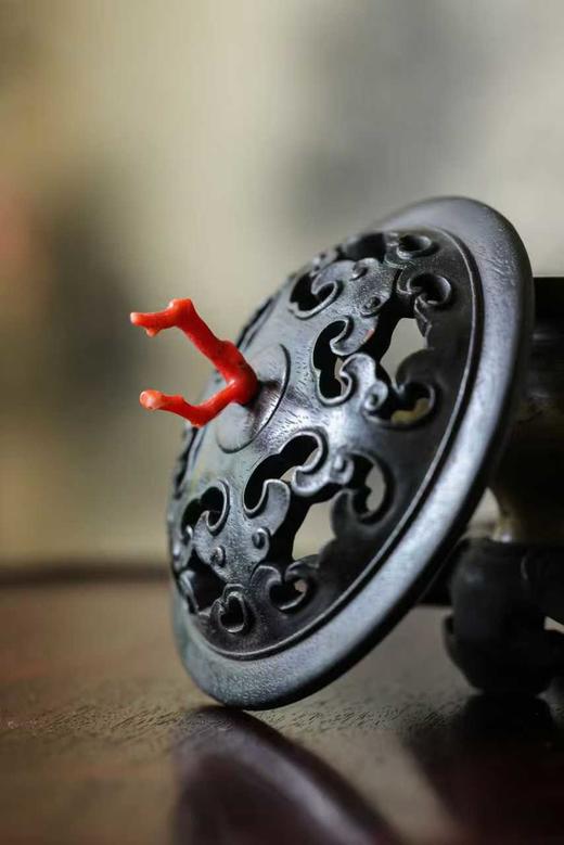 精致定制款铜香炉 铜+血檀 商品图6